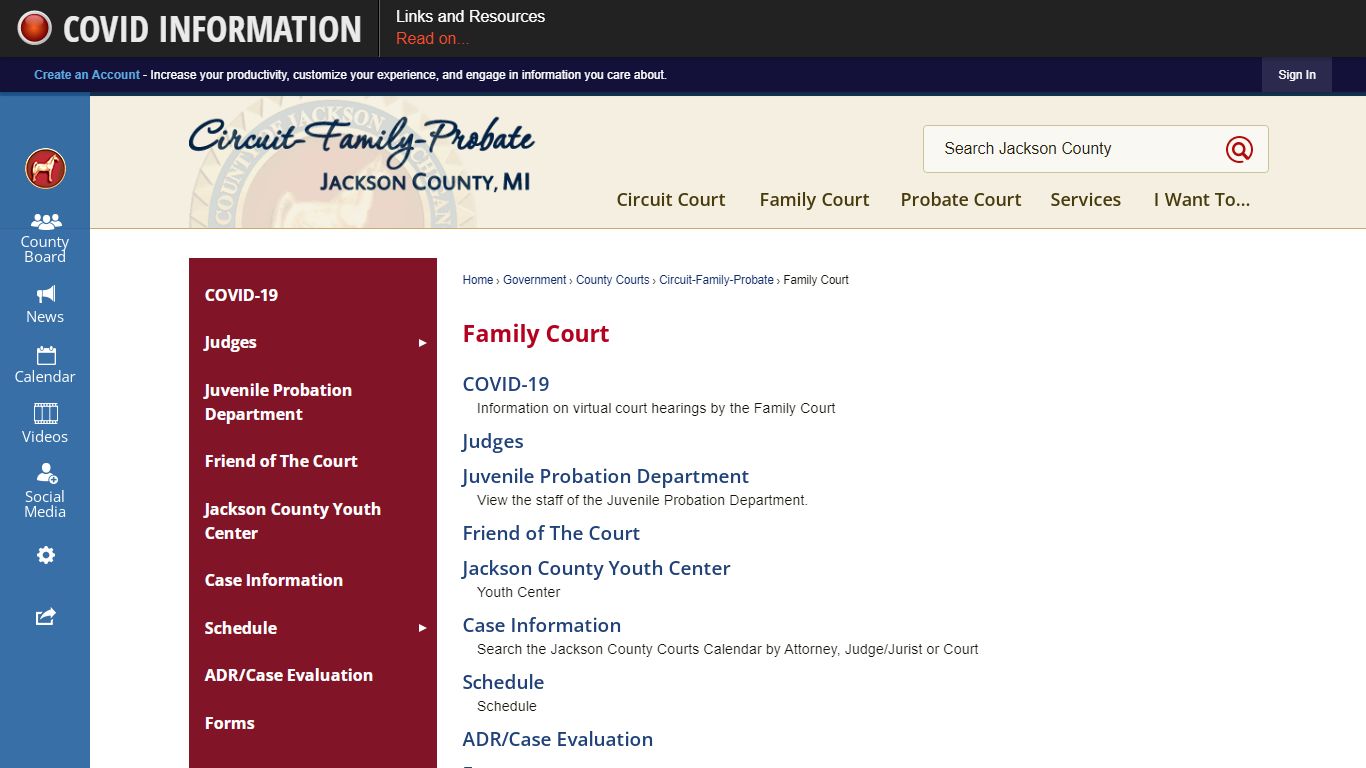 Family Court | Jackson County, MI